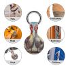 Two Chicken Hen Tracker Holder Cover Shockproof Protective Case with Keychain Compatible with Air Tag 1PCS view 3