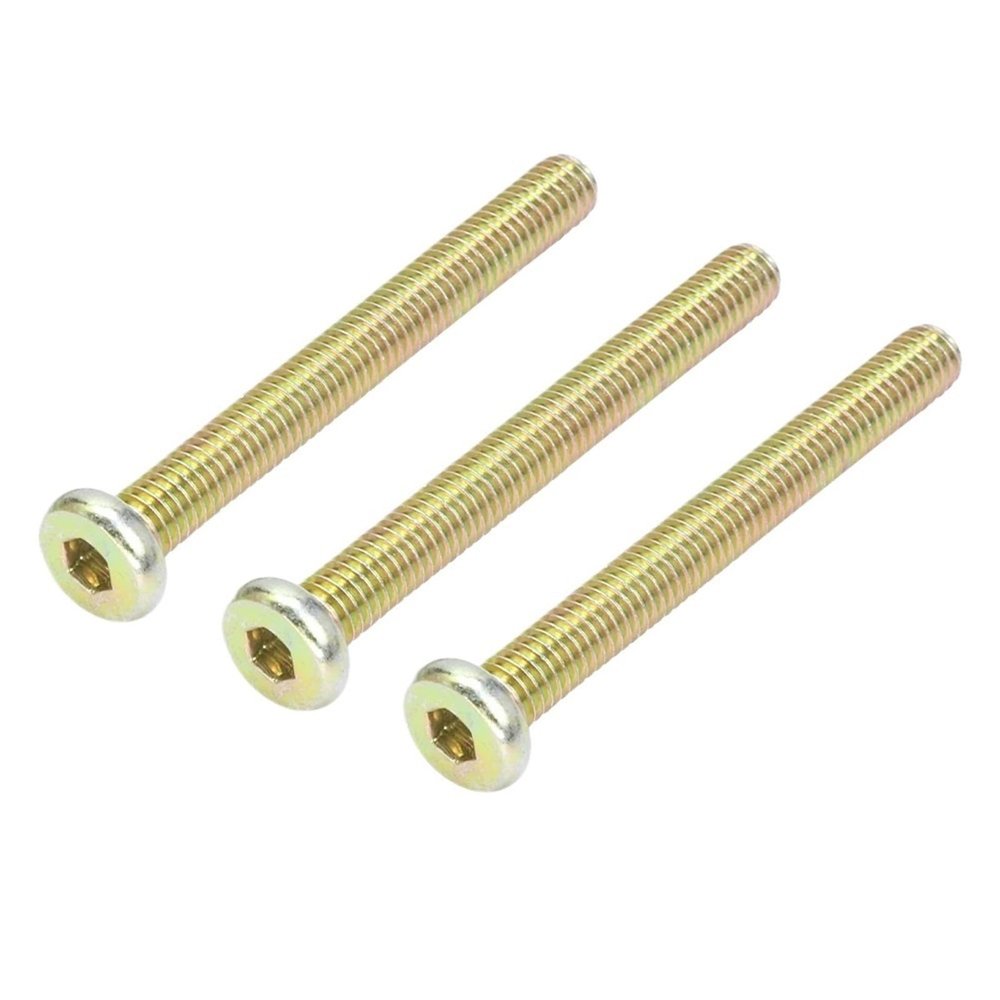 2-10Pcs Hex Socket Flat Head Screws Furniture Bolts M8 M10 Zinc Plating Countersunk Connector Screws for bed Chairs(55mm,M6 10pcs)