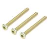 2-10Pcs Hex Socket Flat Head Screws Furniture Bolts M8 M10 Zinc Plating Countersunk Connector Screws for bed Chairs(55mm,M6 10pcs) view 1