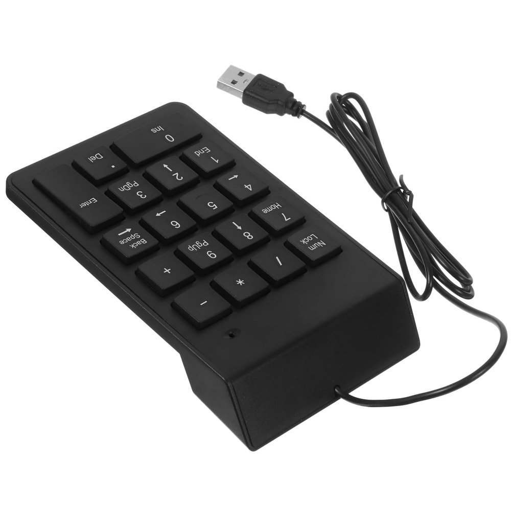 Gatuida USB Wired Key Compact and Portable Number Pad for Financial Accounting Easy to Install Ergonomic Layout for Laptop and Desktop Use