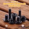 20-100pcs Cross Pan Round Truss Head with Washer Padded Collar Machine Screw M1.4-M6 Carbon Steel PWM Screw(18mm,M2 100pcs) view 2