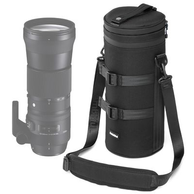 AMBITFUL Thick Camera Lens Pouch Case, Water/Dust/Shock Protection Lens Pouch for DSLR Camera Lens Compatible For Sony, Nikon, Canon,Fujifilm,Tamron Fits Lenses Below 125  290 mm (4.92  11.42 in)