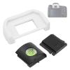 Haofy Camera Accessory Viewfinder Eye Cup with Cold Shoe Cover for 760d 650d 500d (White) view 3