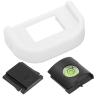 Haofy Camera Accessory Viewfinder Eye Cup with Cold Shoe Cover for 760d 650d 500d (White) view 4