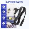 Jantoy Replacement 5ft AC Power Cord Cable Compatible with M-Audio AV32 AV42 Studio Monitor Speaker 2-Prong view 2