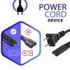 Jantoy Replacement 5ft AC Power Cord Cable Compatible with M-Audio AV32 AV42 Studio Monitor Speaker 2-Prong view 3