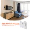 KALLORY 2sets Surround Sound Wall Mount Bracket Speaker Holder for Home Theater Sleek Design Easy Installation for Workstations Kitchens and Bedrooms view 4