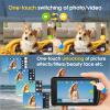 AI Digital Camera, Autofocus AI Camera Front and Rear Compact Digital Cameras for Photography with WiFi,Object Recognition, 3.6'' Touch Screen,Smart Digital Camera for Kids Boys Girls (Black) view 4