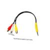 CONGARTENO 3.5mm to 3 Female Stereo Splitter Cable 4pcs Audio Adapter Cord for Home Theater Stereo Systems and Multimedia Devices Sturdy Converter Cable view 2