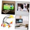 CONGARTENO 3.5mm to 3 Female Stereo Splitter Cable 4pcs Audio Adapter Cord for Home Theater Stereo Systems and Multimedia Devices Sturdy Converter Cable view 3