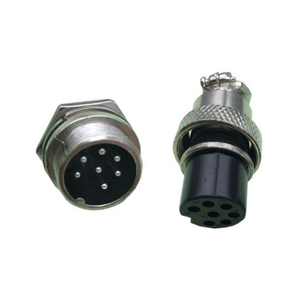 mangxiyis 1 Set 20mm GX20-(2/3/4/5/6/7/8Pin) Screw Aviation Connector pl;/UG The Aviation pl;/UG Cable Connector Regular pl;/UG and Socket(GX20-7 Pin)