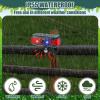 Qualirey 4 Pcs Solar Outdoor Alarm Motion Sensor 129dB Security Siren Ultrasonic Detector Strobe Light, 4 Modes Animal Deterrent Waterproof Alarm for Home, Farm (Red) view 3