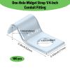 100 Pcs Outdoor Cable Clips, 1/4 Inch Cord Clips Stainless Steel Conduit Clamp Zinc Plated Wire Clamps Agricultural Fence Clamps Wall Cables Clip for Wire Installation, Tube Management, Cable Fastener view 3