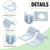100 Pcs Outdoor Cable Clips, 1/4 Inch Cord Clips Stainless Steel Conduit Clamp Zinc Plated Wire Clamps Agricultural Fence Clamps Wall Cables Clip for Wire Installation, Tube Management, Cable Fastener view 4