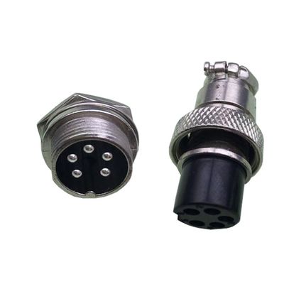 1 Set 20mm GX20-(2/3/4/5/6/7/8Pin) Screw Aviation Connector pl;/UG The Aviation pl;/UG Cable Connector Regular pl;/UG and Socket(GX20-5 Pin)