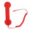 BONKZEBU Retro 3 5mm Telephone Handset Cell, Volume Control Receiver Mic Microphone Speaker, 3 5mm Sound Plug Retro Telephone Receiver, for Smartphone PC (Red) view 1