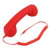 BONKZEBU Retro 3 5mm Telephone Handset Cell, Volume Control Receiver Mic Microphone Speaker, 3 5mm Sound Plug Retro Telephone Receiver, for Smartphone PC (Red) view 4