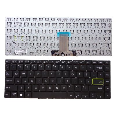 Eobruweo Laptop Replacement US Laptop Keyboard for ASUS VivoBook S14 X421 X421F X421FA IA S433 S433E S433F S433J 0KNB0 212PUS00 No Backlit Black