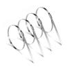 100Pcs Stainless Steel Cable Ties 4.6mm Heavy Duty Self-Locking Cable Zip Tie Multi-Purpose Metal Exhaust Wrap Locking Ties(4.6x1000mm) view 4