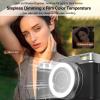 Zunate 4K Digital Camera for Photography Autofocus Vlogging Camera with 180 Flip Screen 18X Zoom, 48MP Compact Travel Cameras with 2 Batteries for Selfie Teens Adults (Black) view 3