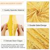 FANPROMS Sequin Arch Cover Gold 6FT 7.2FT Spandex Fitted Arch Covers Stretchy Backdrop Set of 2 Glitter Arch Stand Covers Backdrop Fabric 2-Sided Wedding Arch Cover for Gender Reveal Party Decor view 3
