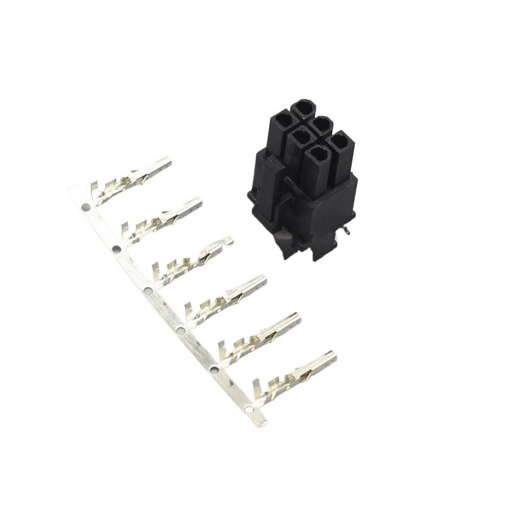 10-100 Set 4.2mm Pitch Connector 3901-2120 Male Housing With Terminals(6pin atx,10Sets)