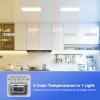 Aphyni 18 Pack 2x2 LED Flat Panel Light, Dimmable Office Kitchen Flush Mount Ceiling Light Panel,Bright 6500LM,Dimmable,Selectable Features, 3000K/4000K/5000K/5700K/6500K, 30W/35W/40W/45W/50W view 2