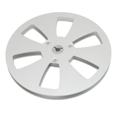 1/4 7 Inch Empty Reels for Reel to Reel Tape Recorder for Open Sound Deck, Aluminum Alloy Recording Takeup Reels with 6 Hole, Replacement Opening Machine Part