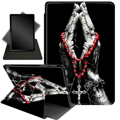 Case for All-New Kindle Paperwhite 12th Gen 2024 (7") & Kindle Colorsoft Signature Edition (7"),360 Degree Rotating Stand Smart Protective Case,Christian