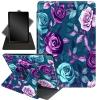 Case for 10.2" Kindle Scribe (2024/2022 Release),360 Degree Rotating Stand Smart Protective Cover Case for Kindle Scribe 10.2",Pink Red Rose Flowers view 1