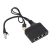 1000Mbps Network Splitter, Ethernet Splitter Adapter for TV Router, Compact and Portable, Suitable for Office or Home use, Providing Flexible Network connectivity Solutions, USB view 1