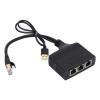 1000Mbps Network Splitter, Ethernet Splitter Adapter for TV Router, Compact and Portable, Suitable for Office or Home use, Providing Flexible Network connectivity Solutions, USB view 4