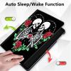 Case for 10.2" Kindle Scribe (2024/2022 Release),360 Degree Rotating Stand Smart Protective Cover Case for Kindle Scribe 10.2",Rose Human Skeleton view 4