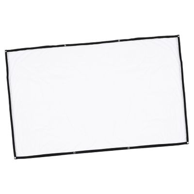 NUOBESTY Portable Projector Screen for Home Theater 100-inch Outdoor HD Polyester Projection Screen Easy Setup Grommets for Movies and Presentations