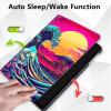 Case for 10.2" Kindle Scribe (2024/2022 Release),360 Degree Rotating Stand Smart Protective Cover Case for Kindle Scribe 10.2",Pink Sunset Ocean Wave view 4