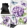 Case for 10.2" Kindle Scribe (2024/2022 Release),360 Degree Rotating Stand Smart Protective Cover Case for Kindle Scribe 10.2",Dragonfly and Flowers view 1