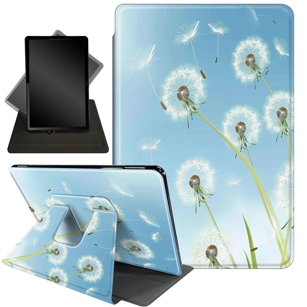 Case for 10.2" Kindle Scribe (2024/2022 Release),360 Degree Rotating Stand Smart Protective Cover Case for Kindle Scribe 10.2",Dandelion