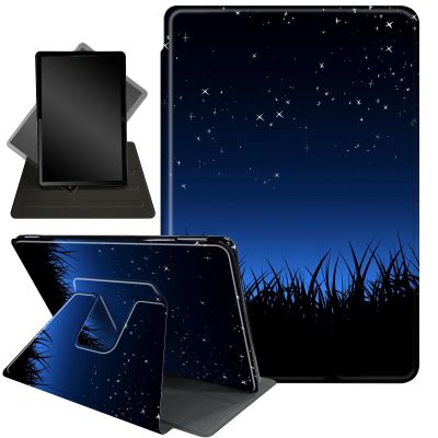 Case for 10.2" Kindle Scribe (2024/2022 Release),360 Degree Rotating Stand Smart Protective Cover Case for Kindle Scribe 10.2",Starry Night Forest
