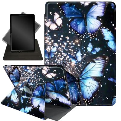 Case for Kindle 10th Generation 6" and Signature Edition 2019 Released,360 Degree Rotating Stand Smart Protective Cover Case for Kindle 10th Gen 2019,Purple Glitter Butterfliy