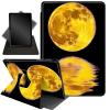 Case for 10.2" Kindle Scribe (2024/2022 Release),360 Degree Rotating Stand Smart Protective Cover Case for Kindle Scribe 10.2",Golden Yellow Moon view 1
