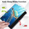 Case for All-New Kindle Paperwhite 12th Gen 2024 (7") & Kindle Colorsoft Signature Edition (7"),360 Degree Rotating Stand Smart Protective Case,Blue Ocean Sea Turtle view 4