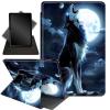 Case for 10.2" Kindle Scribe (2024/2022 Release),360 Degree Rotating Stand Smart Protective Cover Case for Kindle Scribe 10.2",Moon and Wolfs view 1