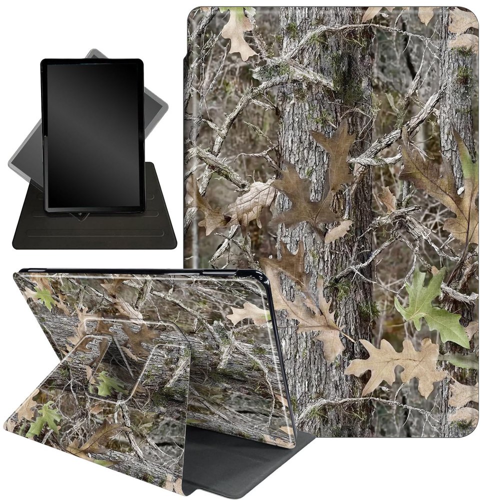 Case for 10.2" Kindle Scribe (2024/2022 Release),360 Degree Rotating Stand Smart Protective Cover Case for Kindle Scribe 10.2",Branch