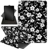 Case for Kindle 10th Generation 6" and Signature Edition 2019 Released,360 Degree Rotating Stand Smart Protective Cover Case for Kindle 10th Gen 2019,Black and White Flowers view 1