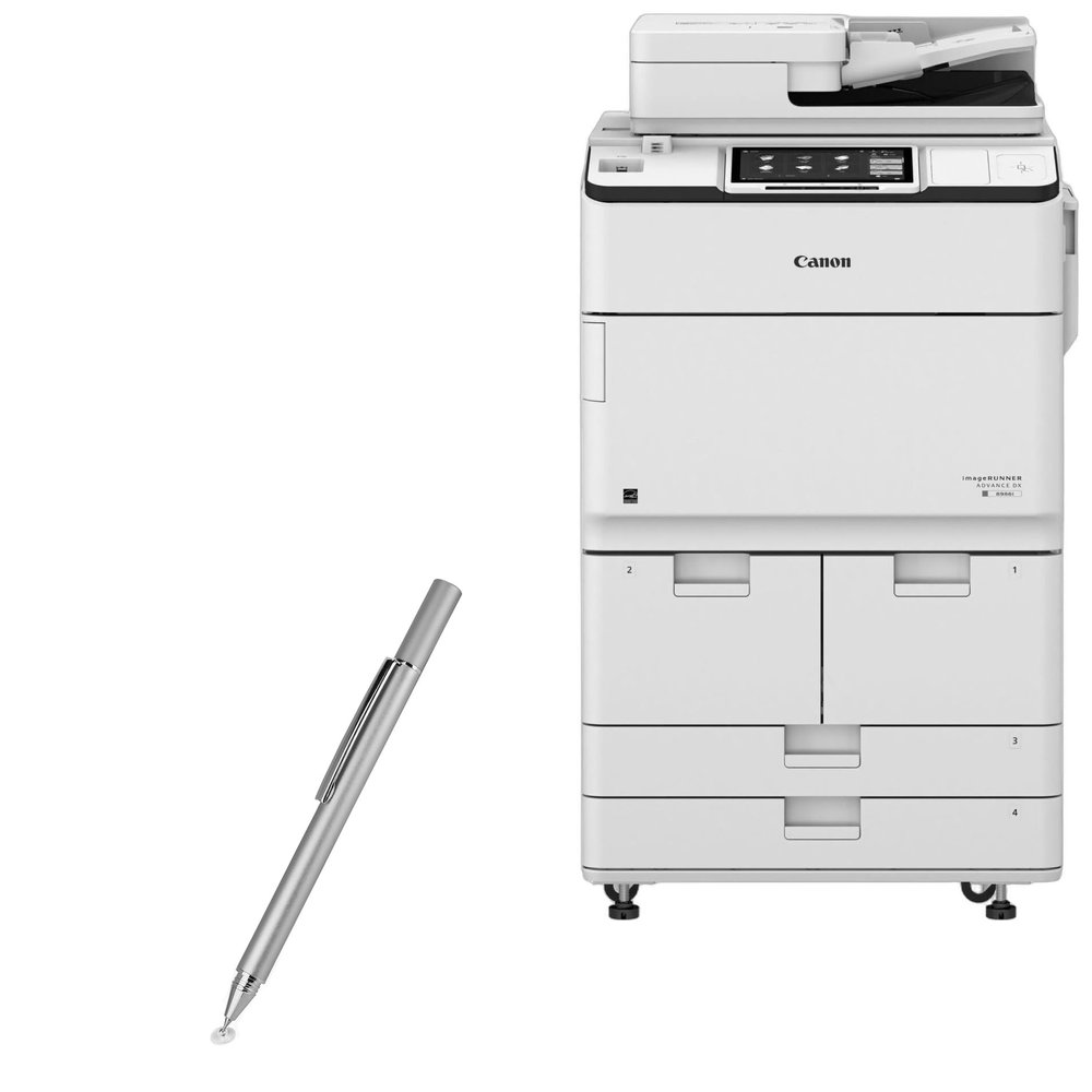 BoxWave Stylus Pen Compatible with Canon imageRUNNER Advance DX 8905i - FineTouch Capacitive Stylus, Super Precise Stylus Pen - Metallic Silver