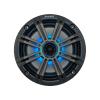 2 Pair (Qty 4) of Kicker 6.5" OEM Replacement 195 Watt Peak Multicolor LED Marine Audio Speakers with Charcoal Grilles view 3