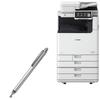 BoxWave Stylus Pen Compatible with Canon imageRUNNER Advance DX C5840i - DualTip Capacitive Stylus, Fiber Tip Disc Tip Capacitive Stylus Pen - Metallic Silver view 1
