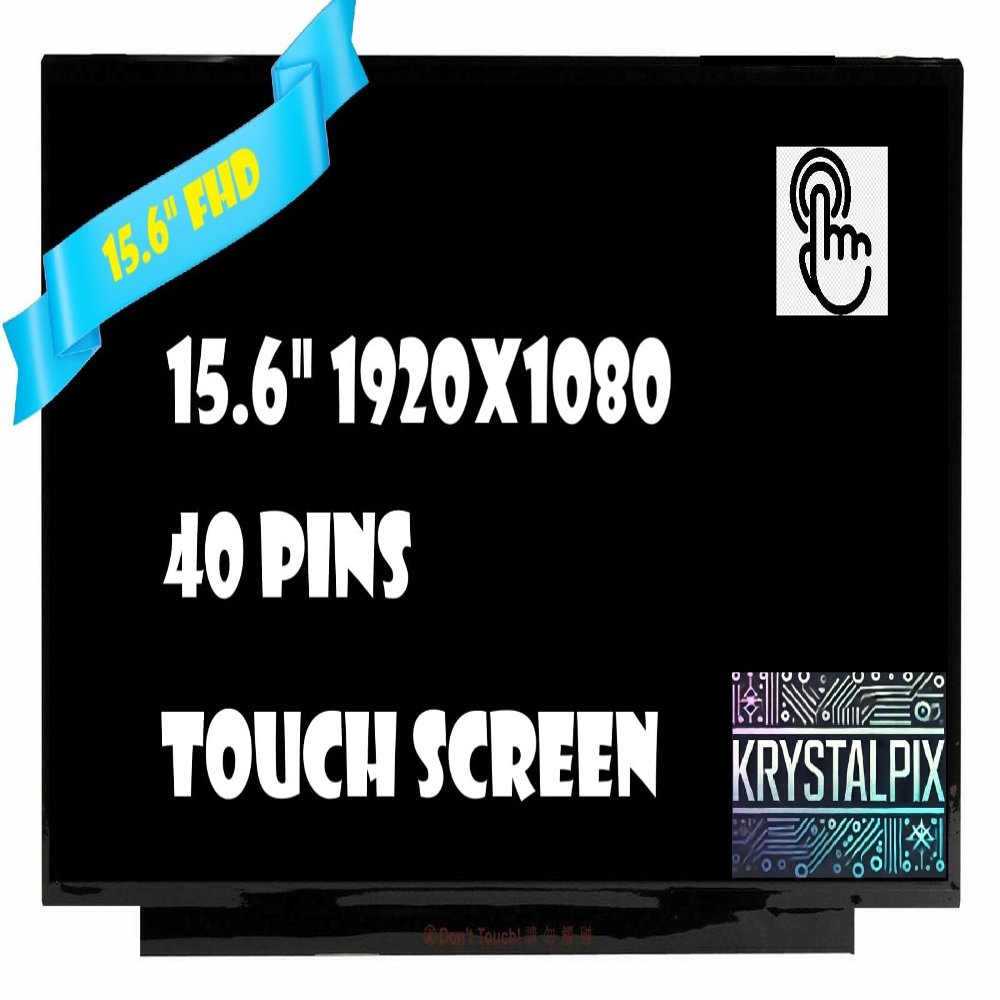 New KrystalPix LCD Display FITS- Screen Replacement for Dell Inspiron 15 3530 P112F 40Pin 15.6" FHD 1920x1080 Touch Screen LED LCD Display Screen Panel (Only for Touch)