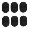 DIYEAH 6pcs Black Silicone Cord Organizer Clips for Desk and Wall Adhesive Cable Holders for Charging and Data Cables Prevention Easy Installation Versatile Use Elegant Design view 1