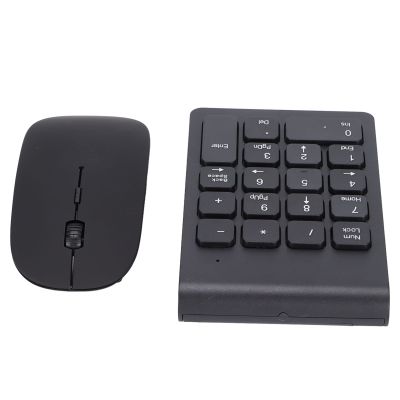 Dioche Plug and Play Number Pad Mouse Combo with 2.4GHz Wireless Technology and 1200 DPI Sensitivity for Home Office, Compatible with Multiple Operating Systems